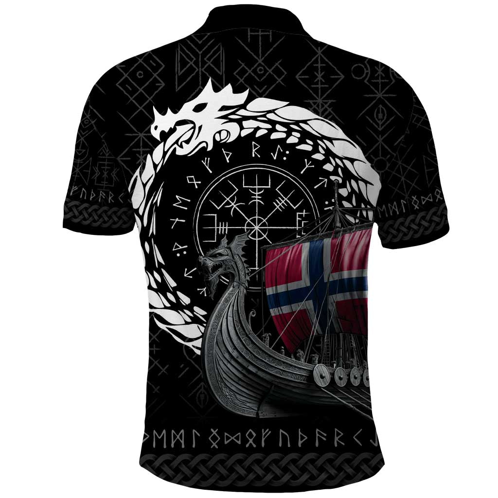 Norway Viking Drakkar Polo Shirt Viking Blood LT9