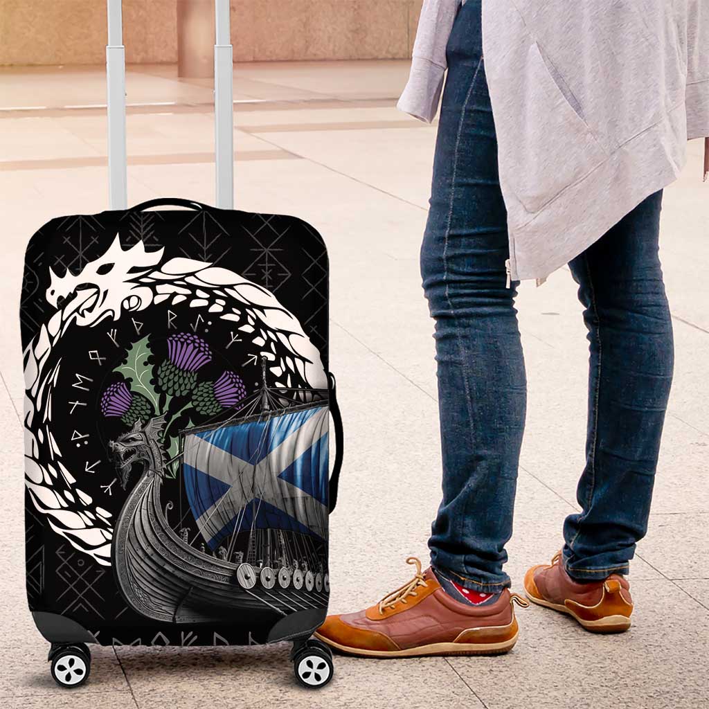 Scotland Viking Drakkar Luggage Cover Viking Blood LT9