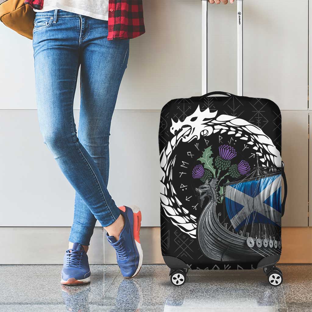 Scotland Viking Drakkar Luggage Cover Viking Blood LT9