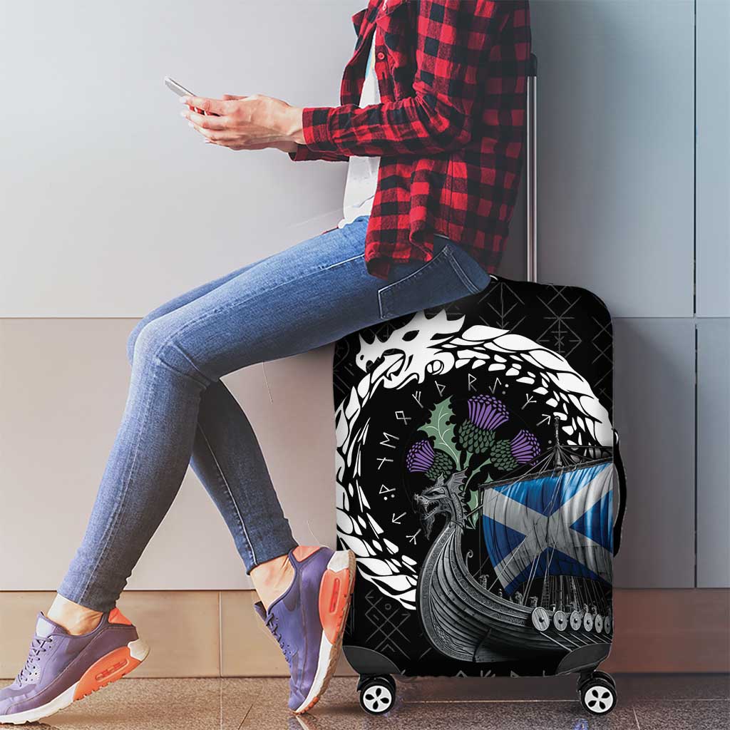 Scotland Viking Drakkar Luggage Cover Viking Blood LT9