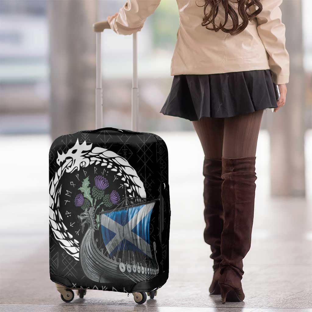 Scotland Viking Drakkar Luggage Cover Viking Blood LT9