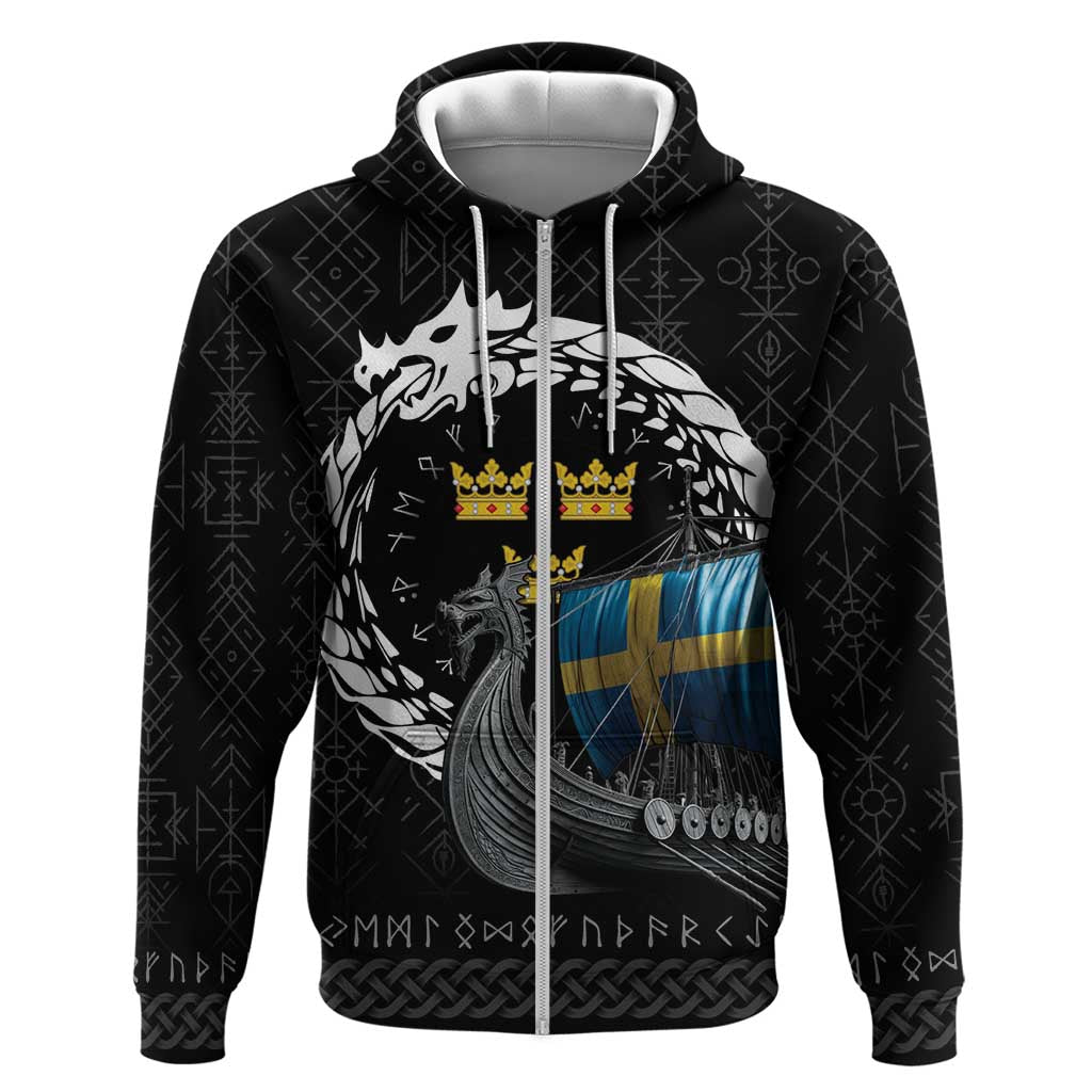 Sweden Viking Drakkar Hoodie Viking Blood LT9