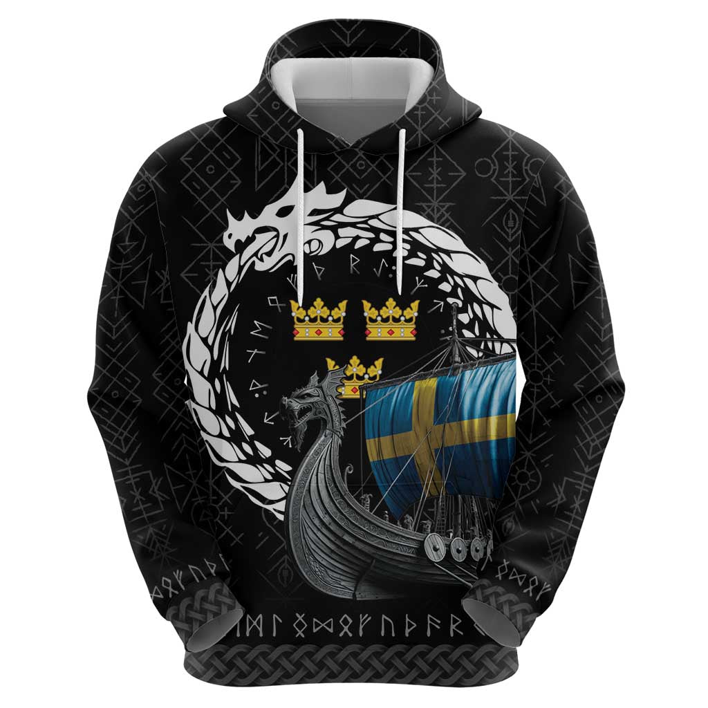 Sweden Viking Drakkar Hoodie Viking Blood LT9