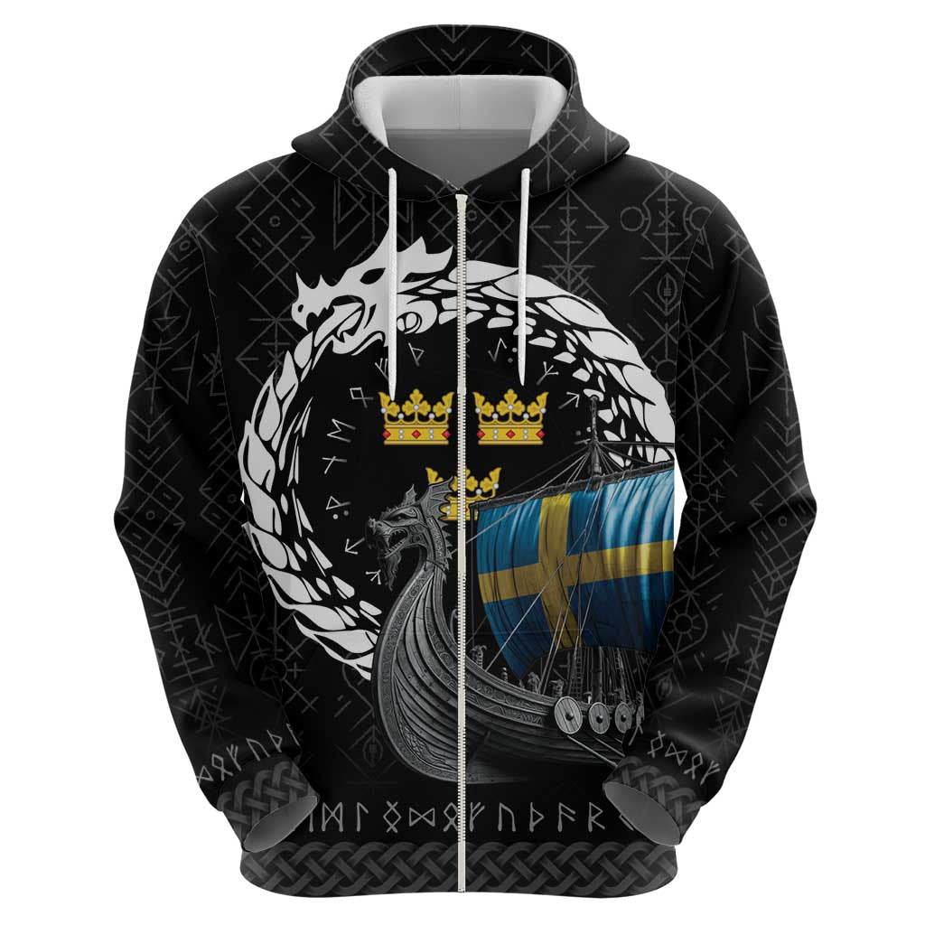 Sweden Viking Drakkar Hoodie Viking Blood LT9