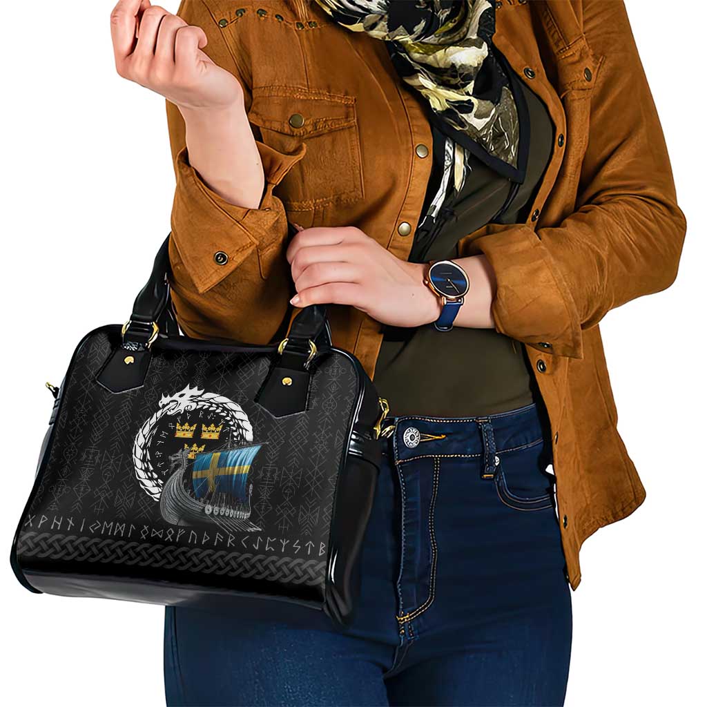 Sweden Viking Drakkar Shoulder Handbag Viking Blood LT9