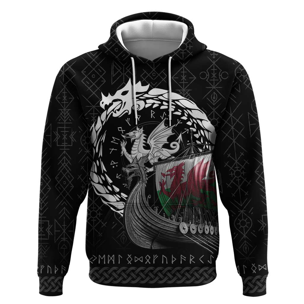 Wales Viking Drakkar Hoodie Viking Blood LT9