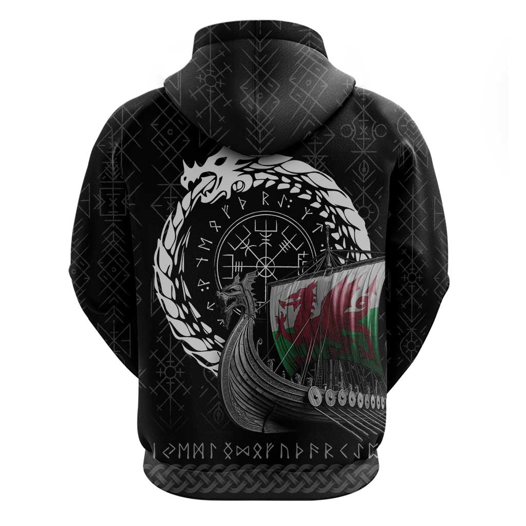 Wales Viking Drakkar Hoodie Viking Blood LT9