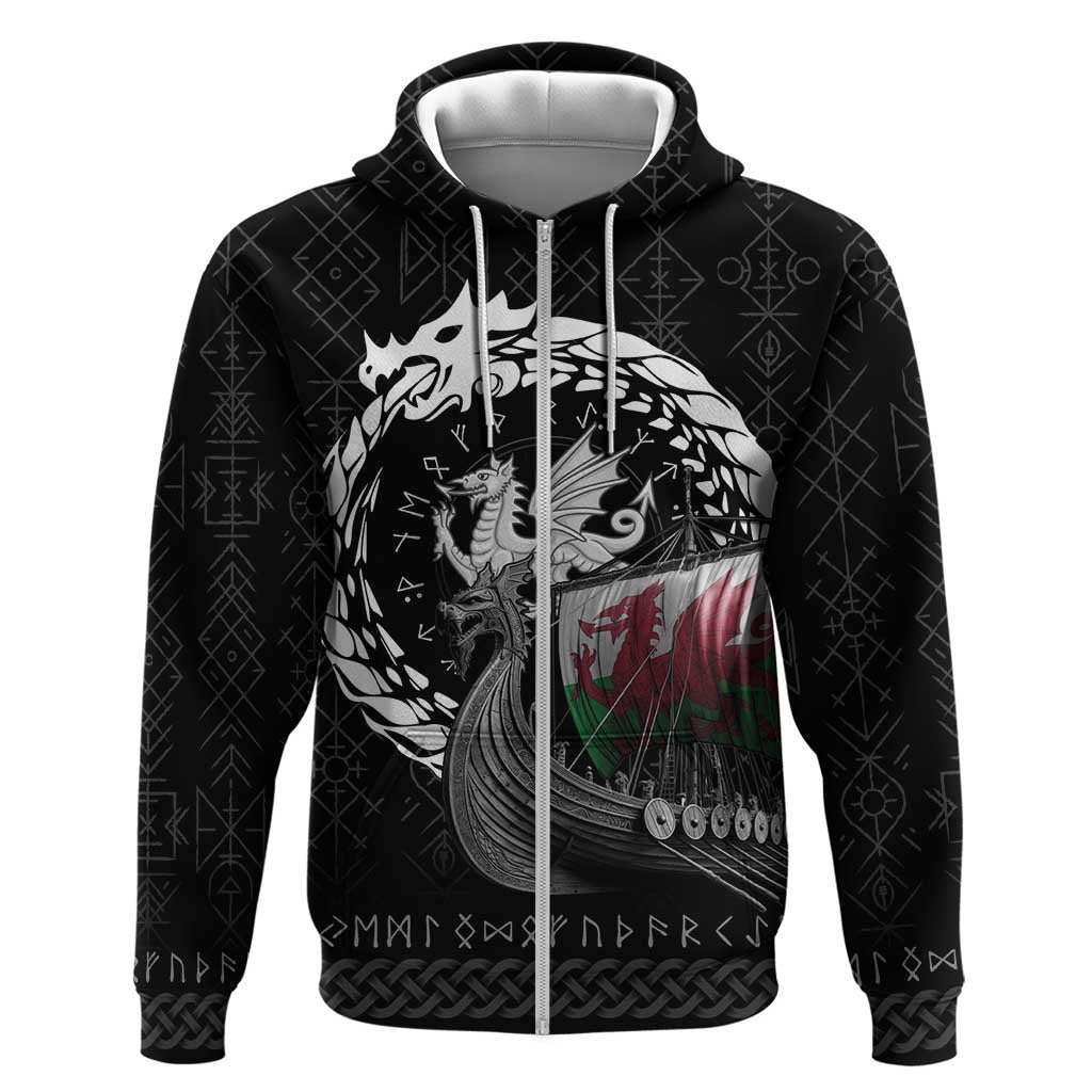 Wales Viking Drakkar Hoodie Viking Blood LT9
