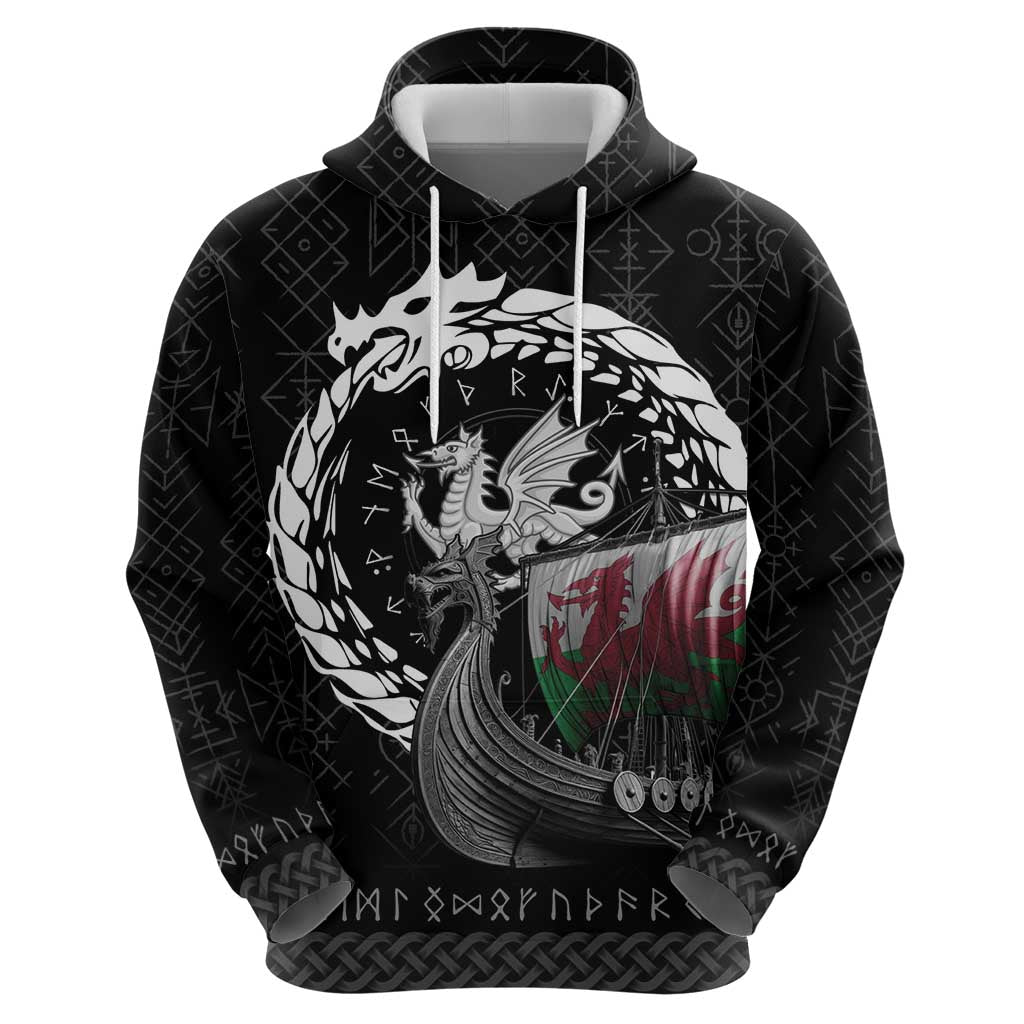 Wales Viking Drakkar Hoodie Viking Blood LT9