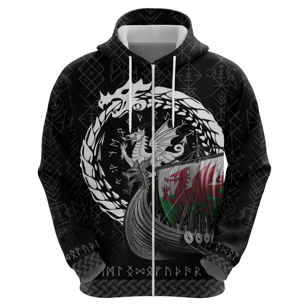 Wales Viking Drakkar Hoodie Viking Blood LT9