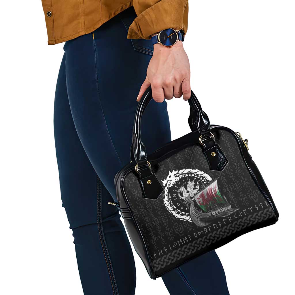 Wales Viking Drakkar Shoulder Handbag Viking Blood LT9