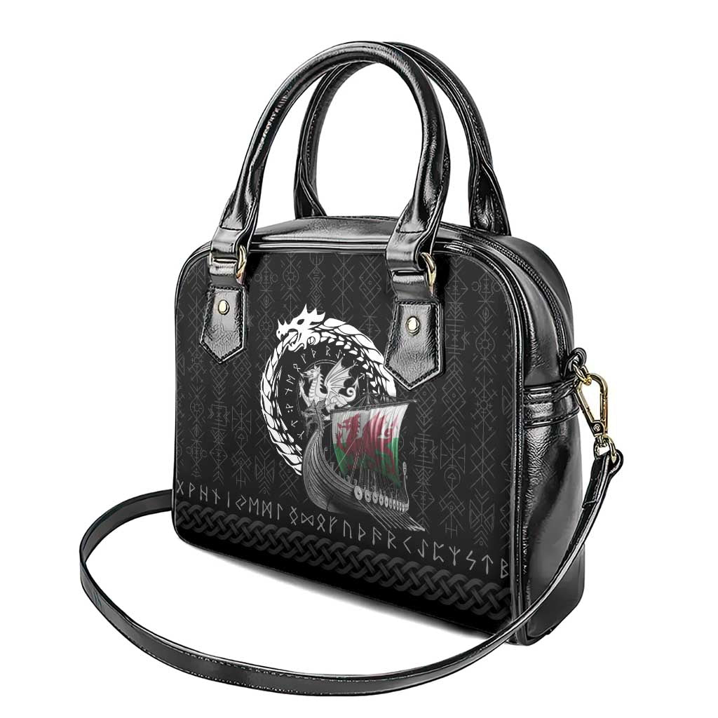 Wales Viking Drakkar Shoulder Handbag Viking Blood LT9