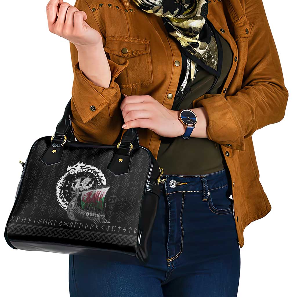 Wales Viking Drakkar Shoulder Handbag Viking Blood LT9