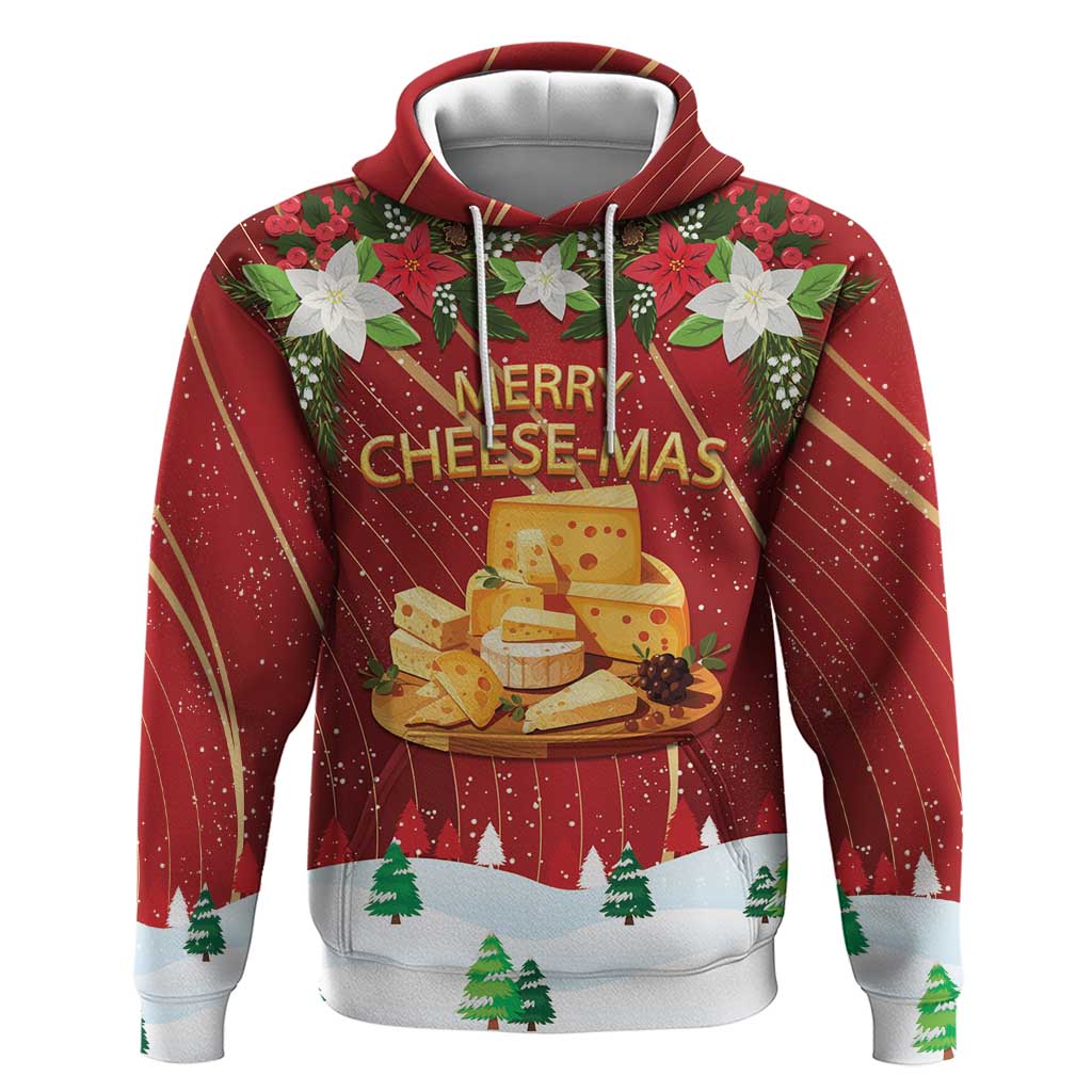 Merry Cheesemas Hoodie Switzerland Frohe Weihnachten LT9