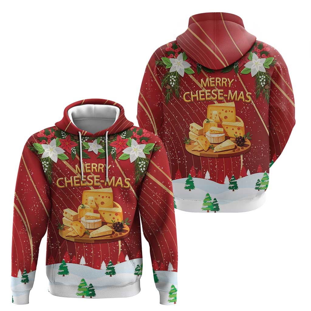Merry Cheesemas Hoodie Switzerland Frohe Weihnachten LT9