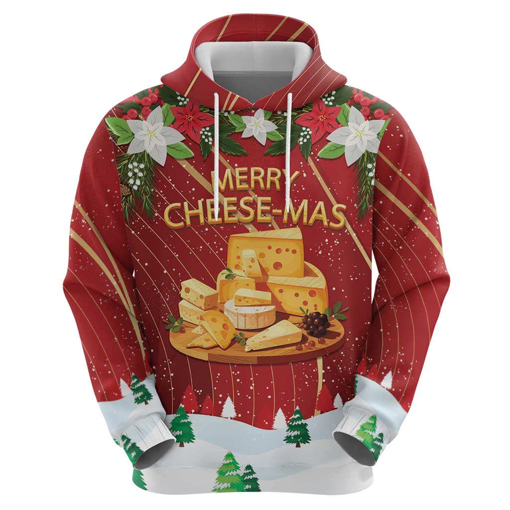 Merry Cheesemas Hoodie Switzerland Frohe Weihnachten LT9