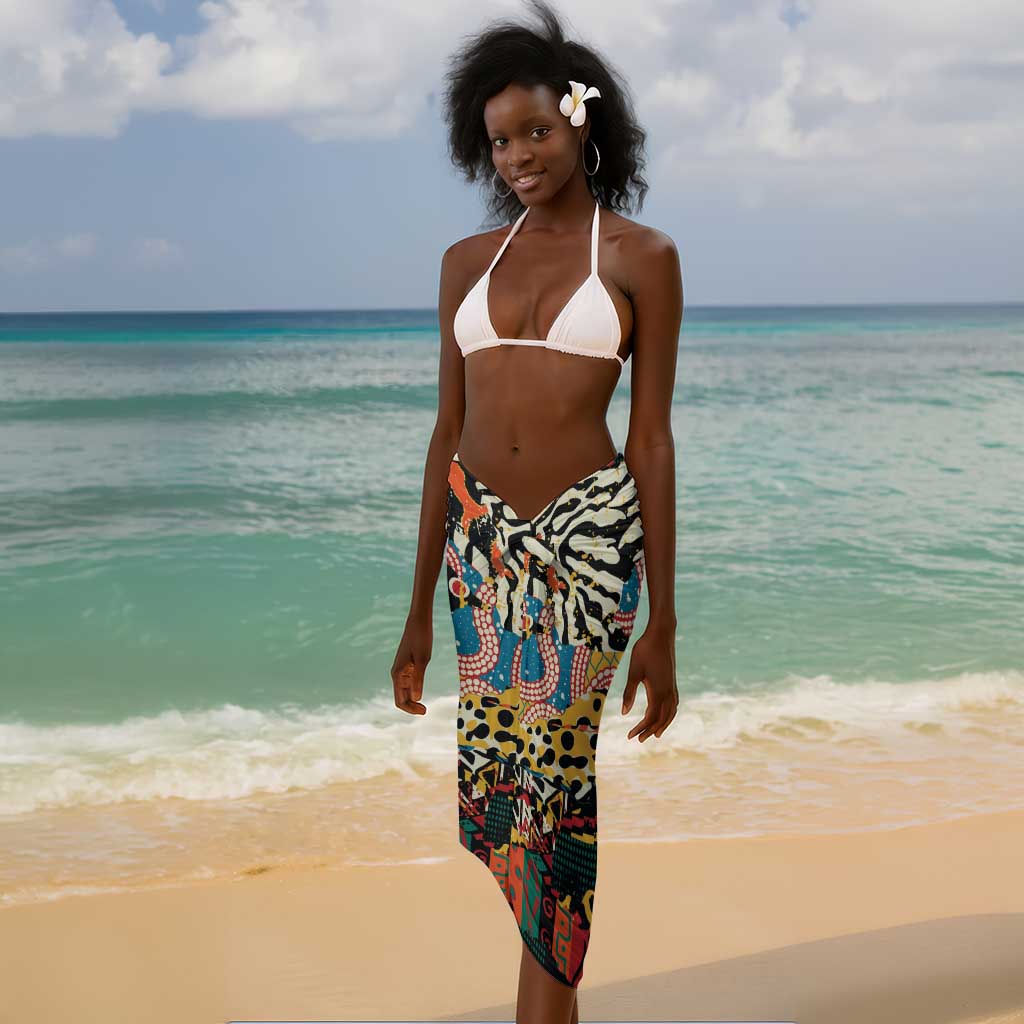 African Mixed Wild Animal Skins Sarong LT9