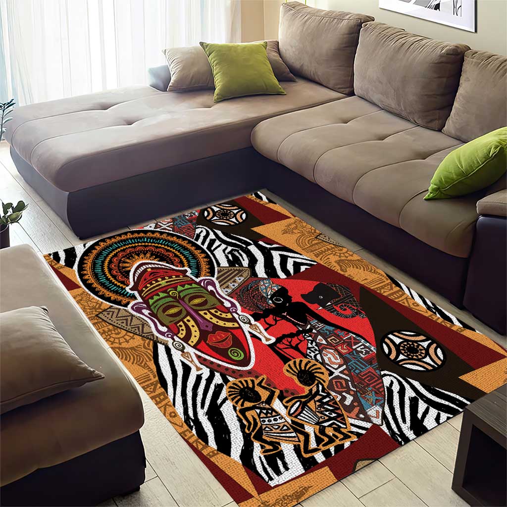 Beautiful African Women Ethnic Motifs Area Rug LT9