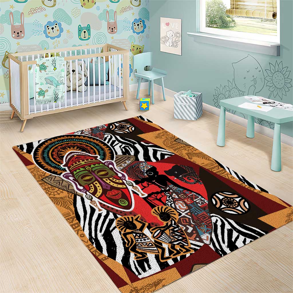 Beautiful African Women Ethnic Motifs Area Rug LT9