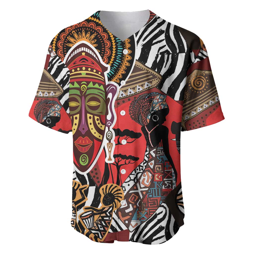 Beautiful African Women Ethnic Motifs Baseball Jersey LT9