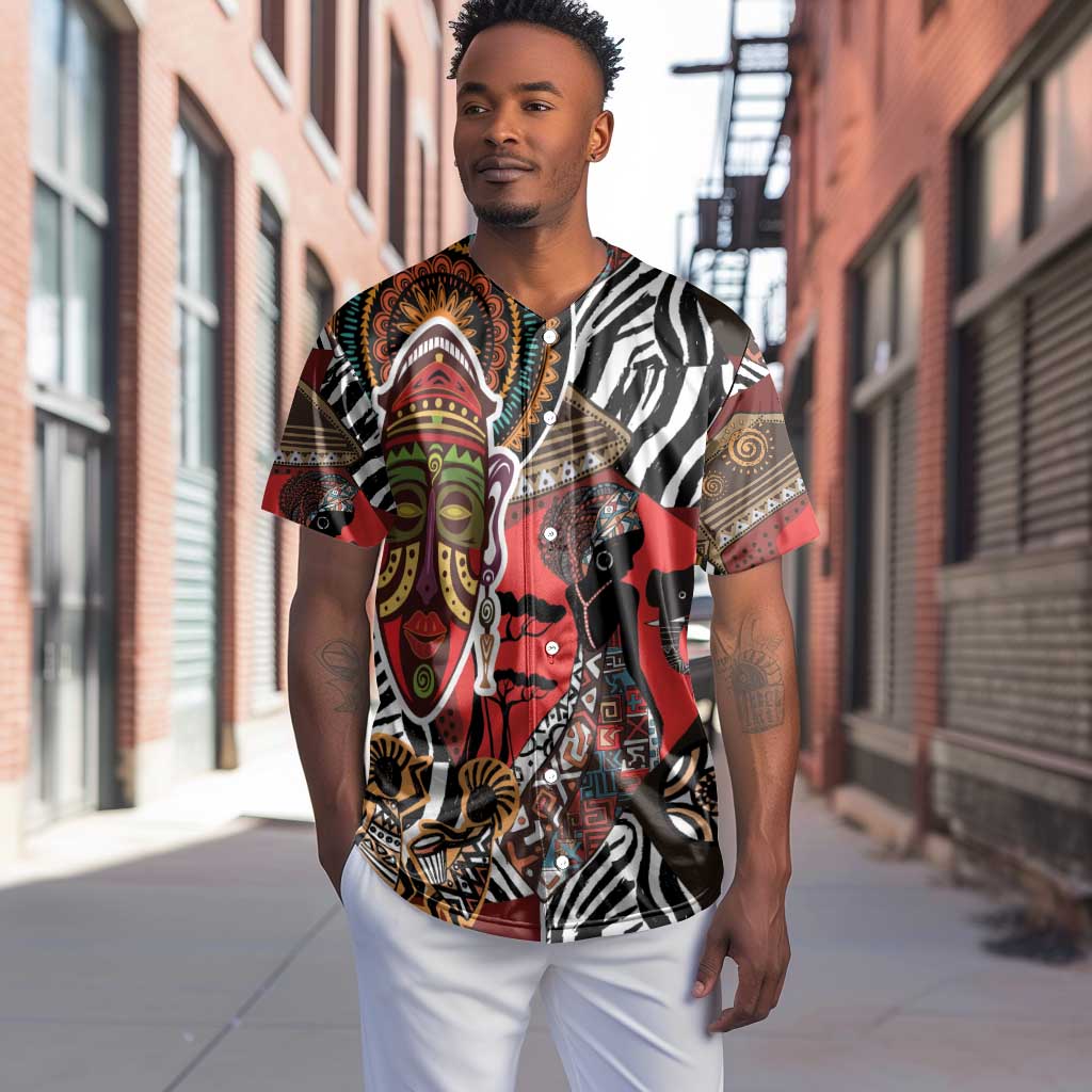 Beautiful African Women Ethnic Motifs Baseball Jersey LT9