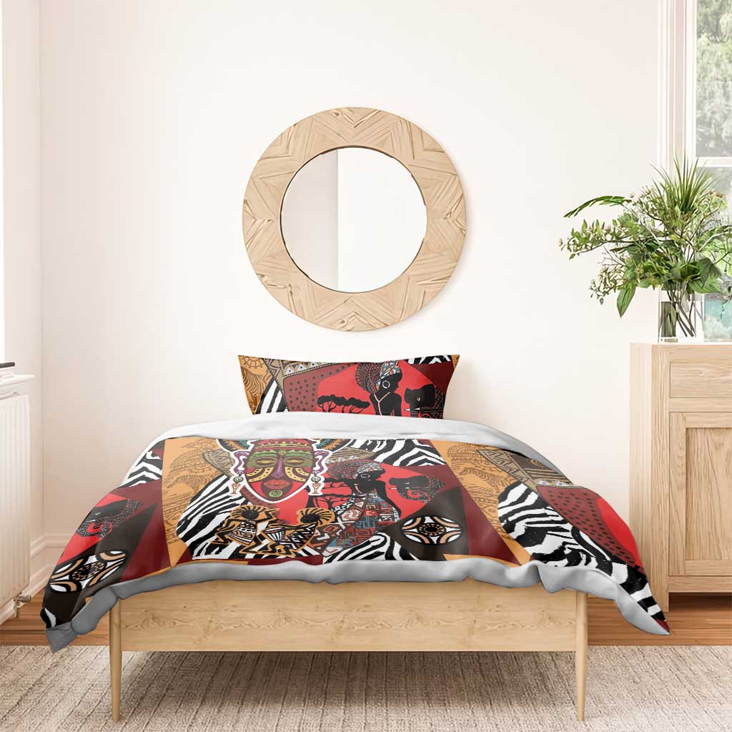 Beautiful African Women Ethnic Motifs Bedding Set LT9
