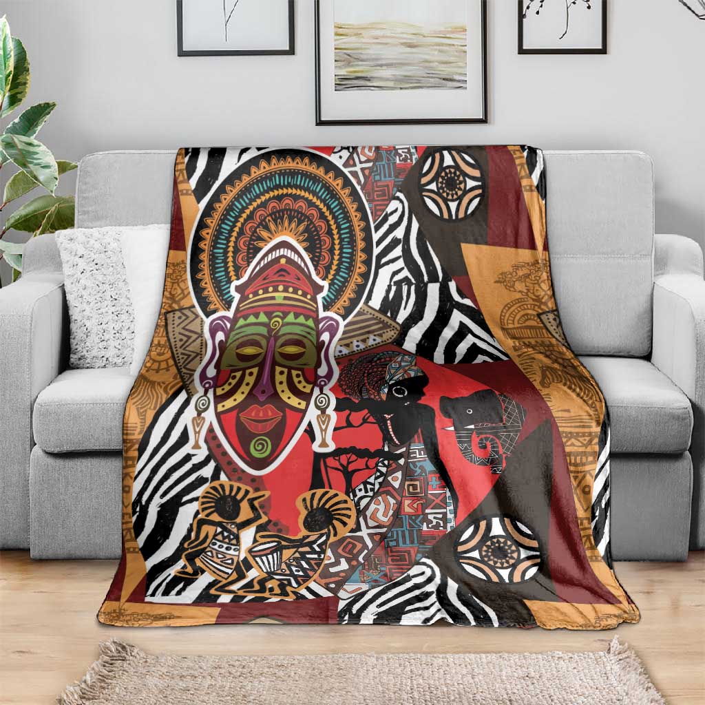 Beautiful African Women Ethnic Motifs Blanket LT9
