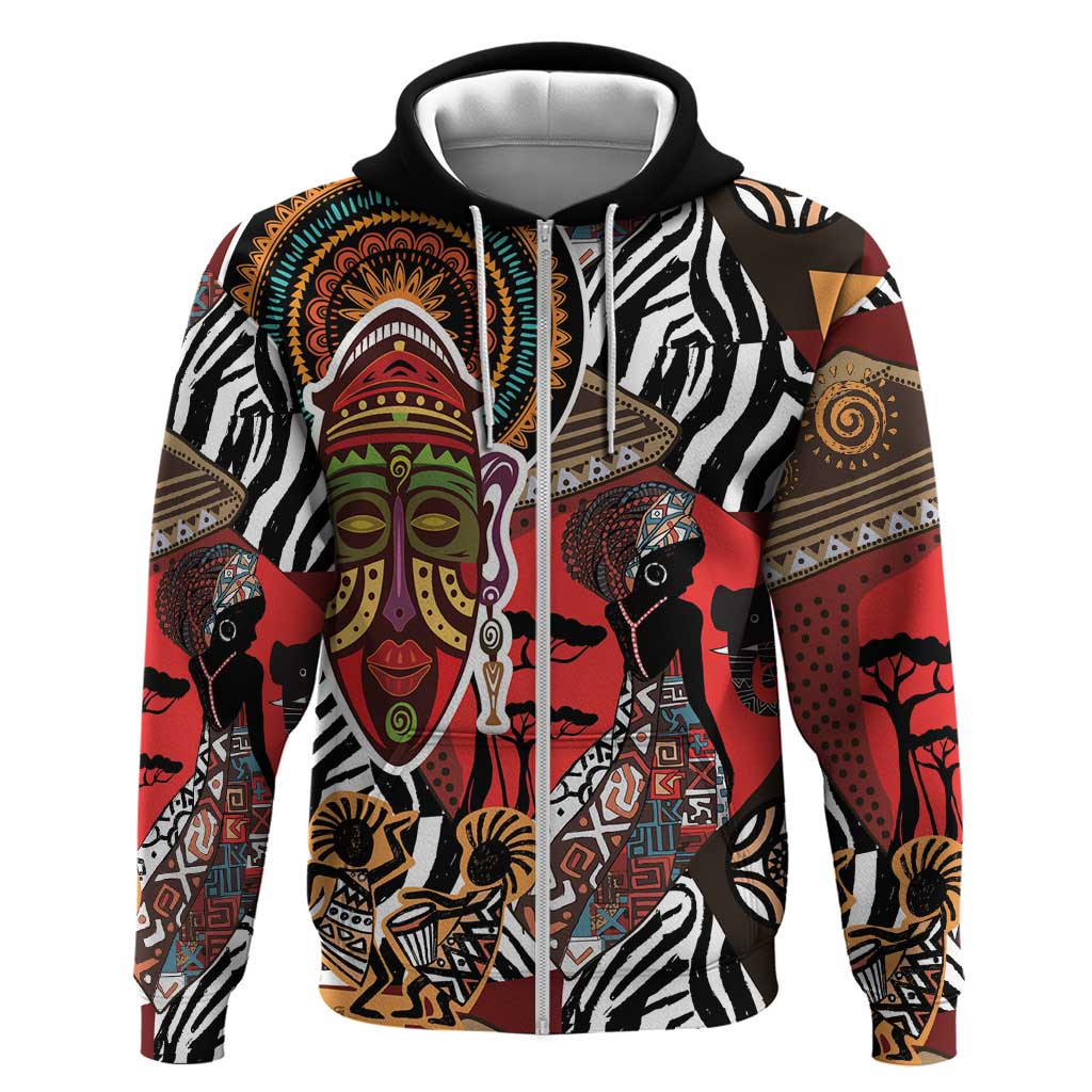 Beautiful African Women Ethnic Motifs Hoodie LT9