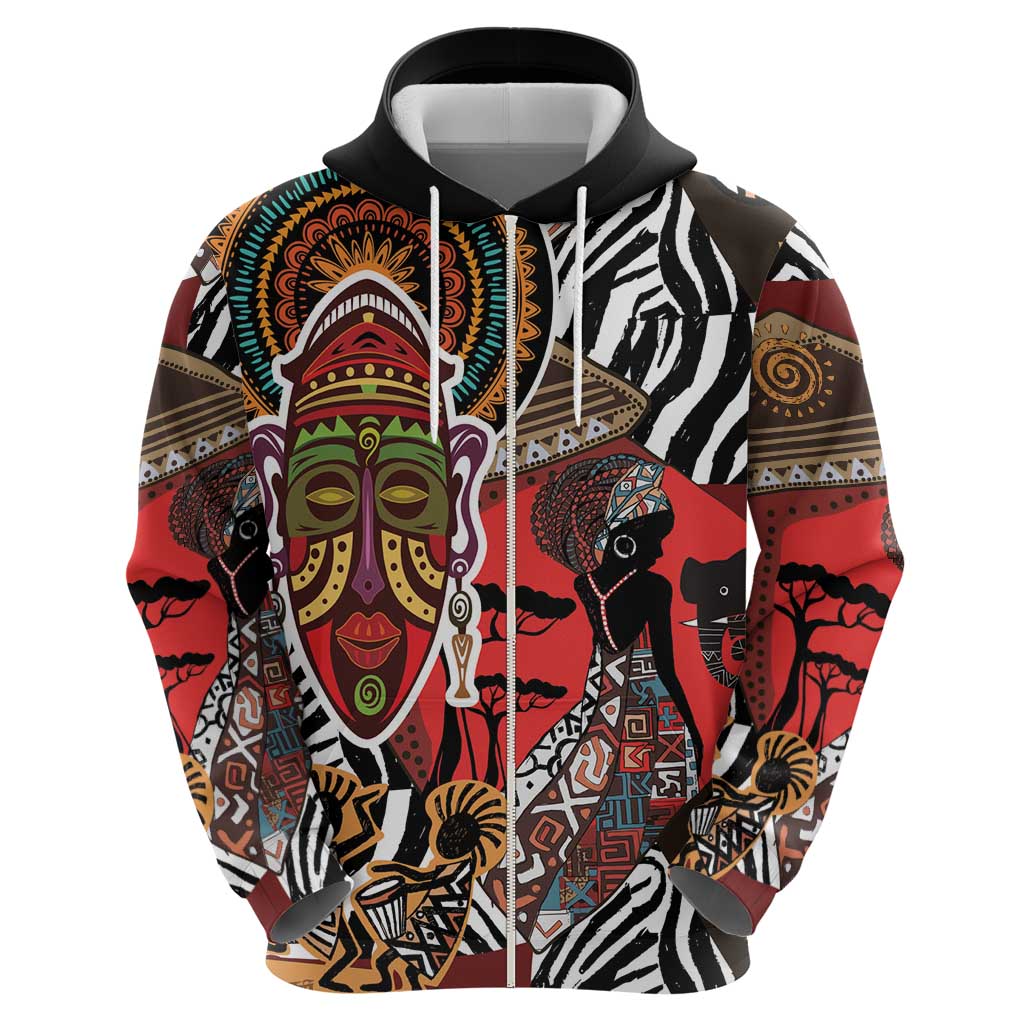 Beautiful African Women Ethnic Motifs Hoodie LT9