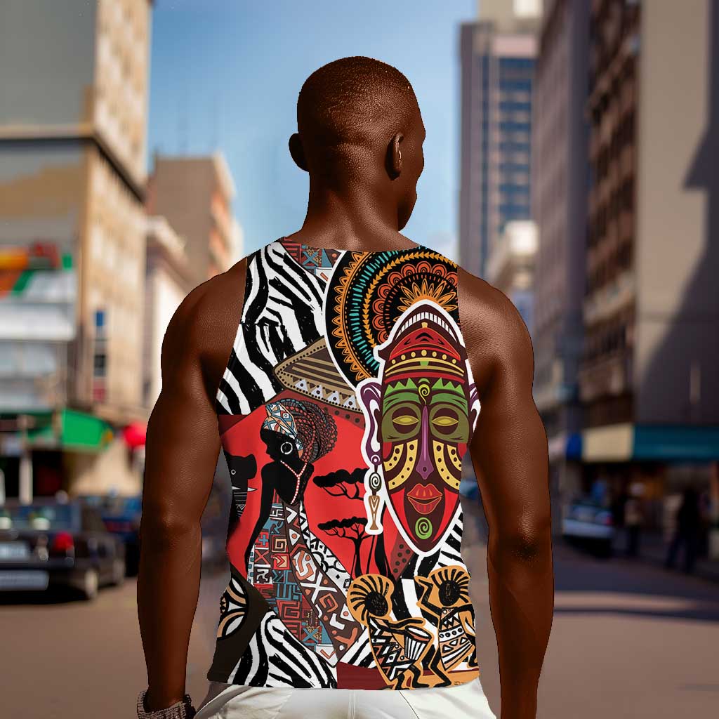 Beautiful African Women Ethnic Motifs Men Tank Top LT9