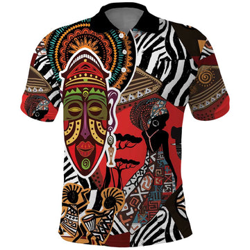 Beautiful African Women Ethnic Motifs Polo Shirt LT9