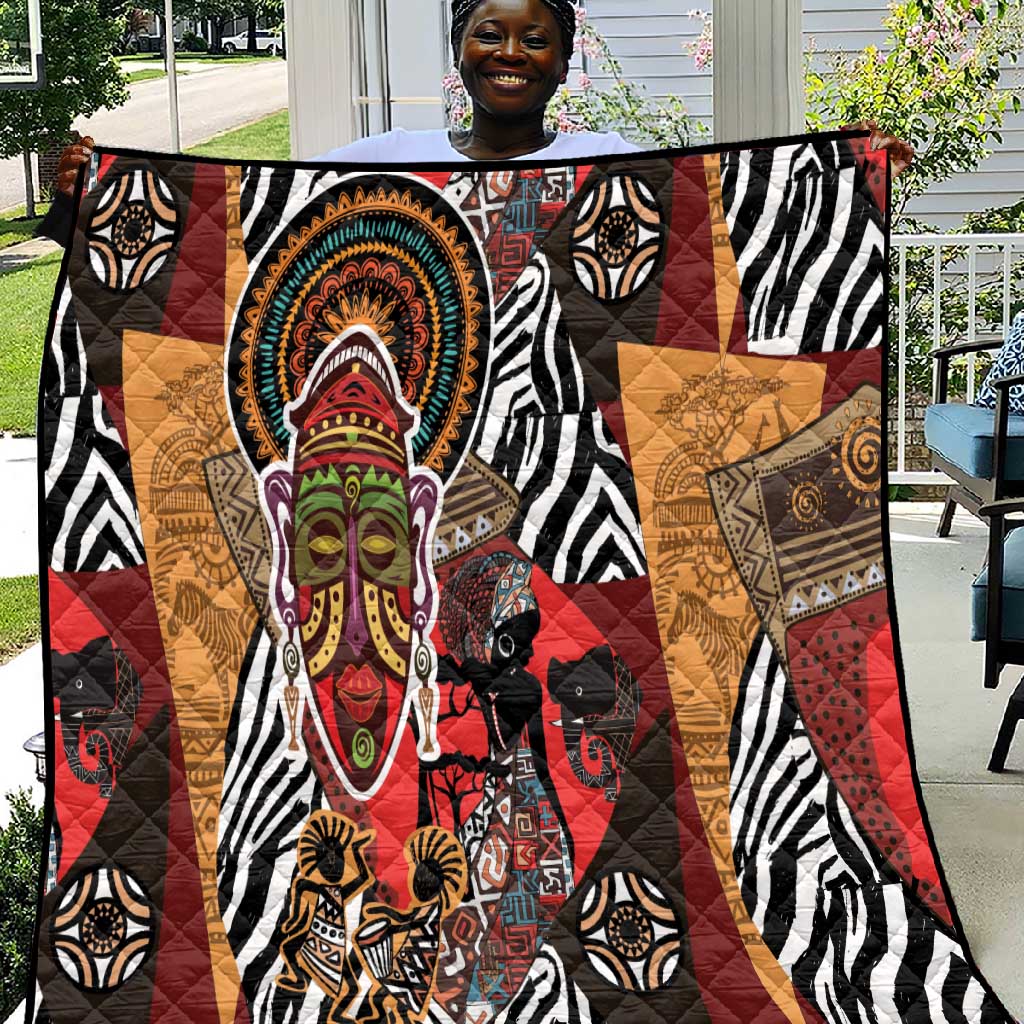 Beautiful African Women Ethnic Motifs Quilt LT9