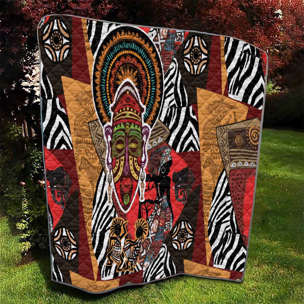 Beautiful African Women Ethnic Motifs Quilt LT9