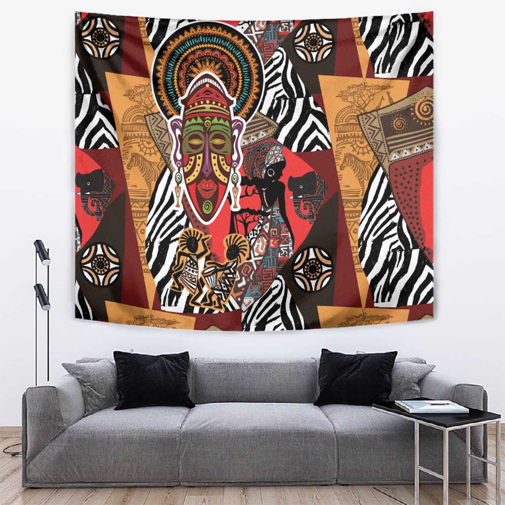 Beautiful African Women Ethnic Motifs Tapestry LT9
