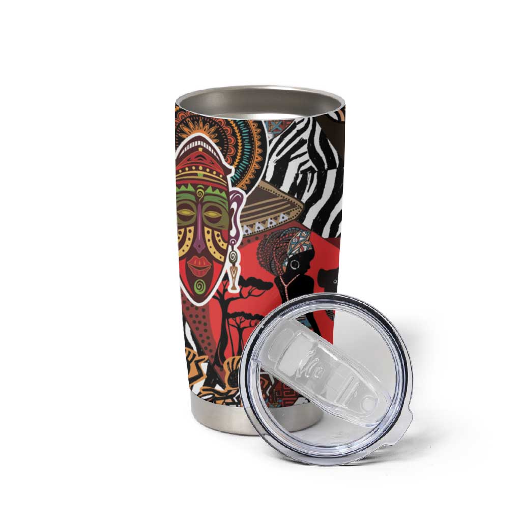 Beautiful African Women Ethnic Motifs Tumbler Cup LT9
