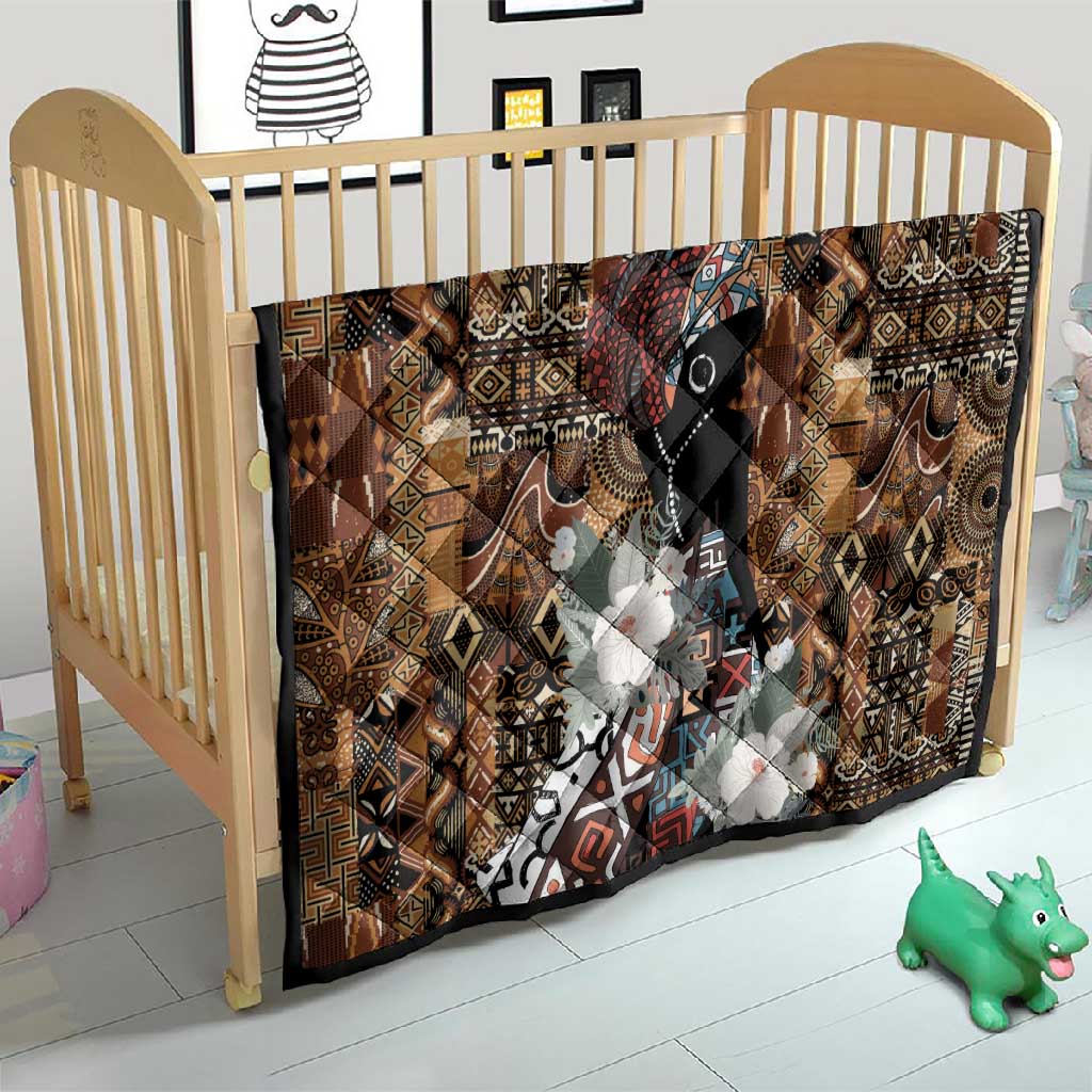 Beautiful Black Woman Quilt African Tribal Pattern LT9