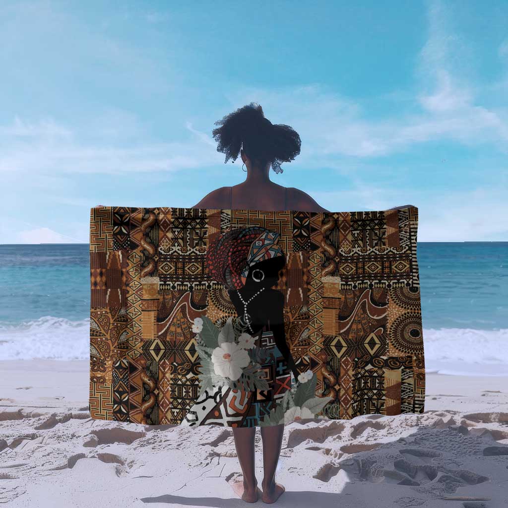 Beautiful Black Woman Sarong African Tribal Pattern LT9