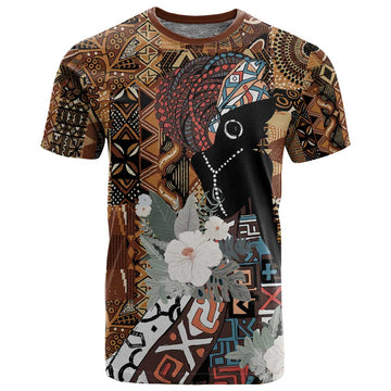 Beautiful Black Woman T shirt African Tribal Pattern LT9