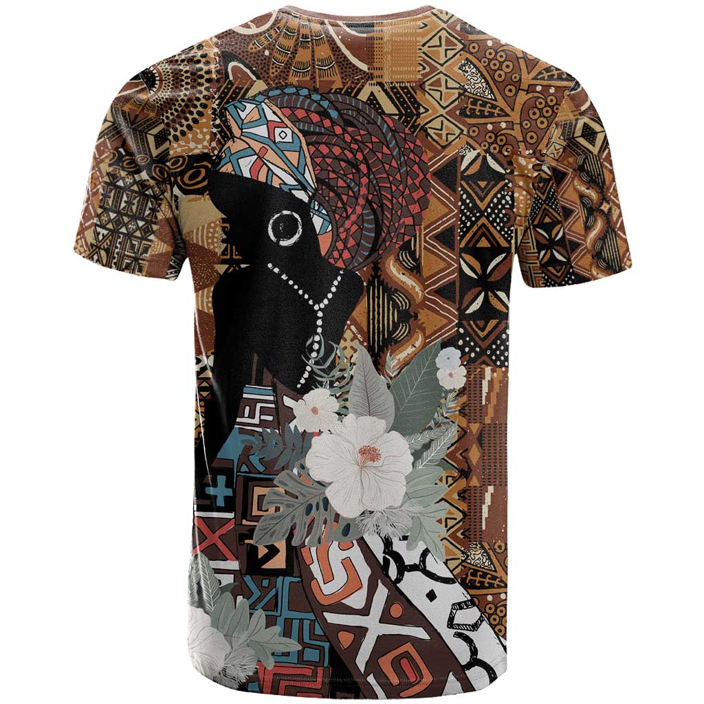 Beautiful Black Woman T shirt African Tribal Pattern LT9