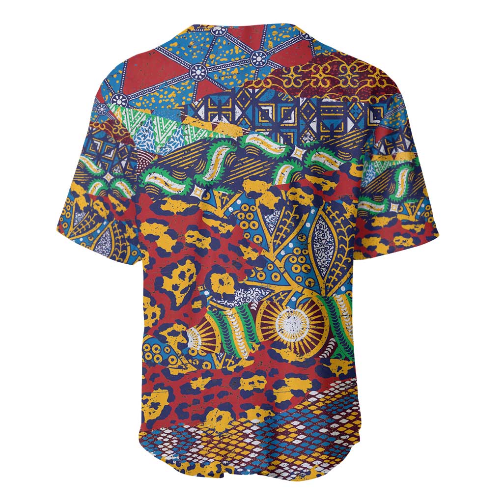 Traditional African Animal Skins Pattern Baseball Jersey LT9