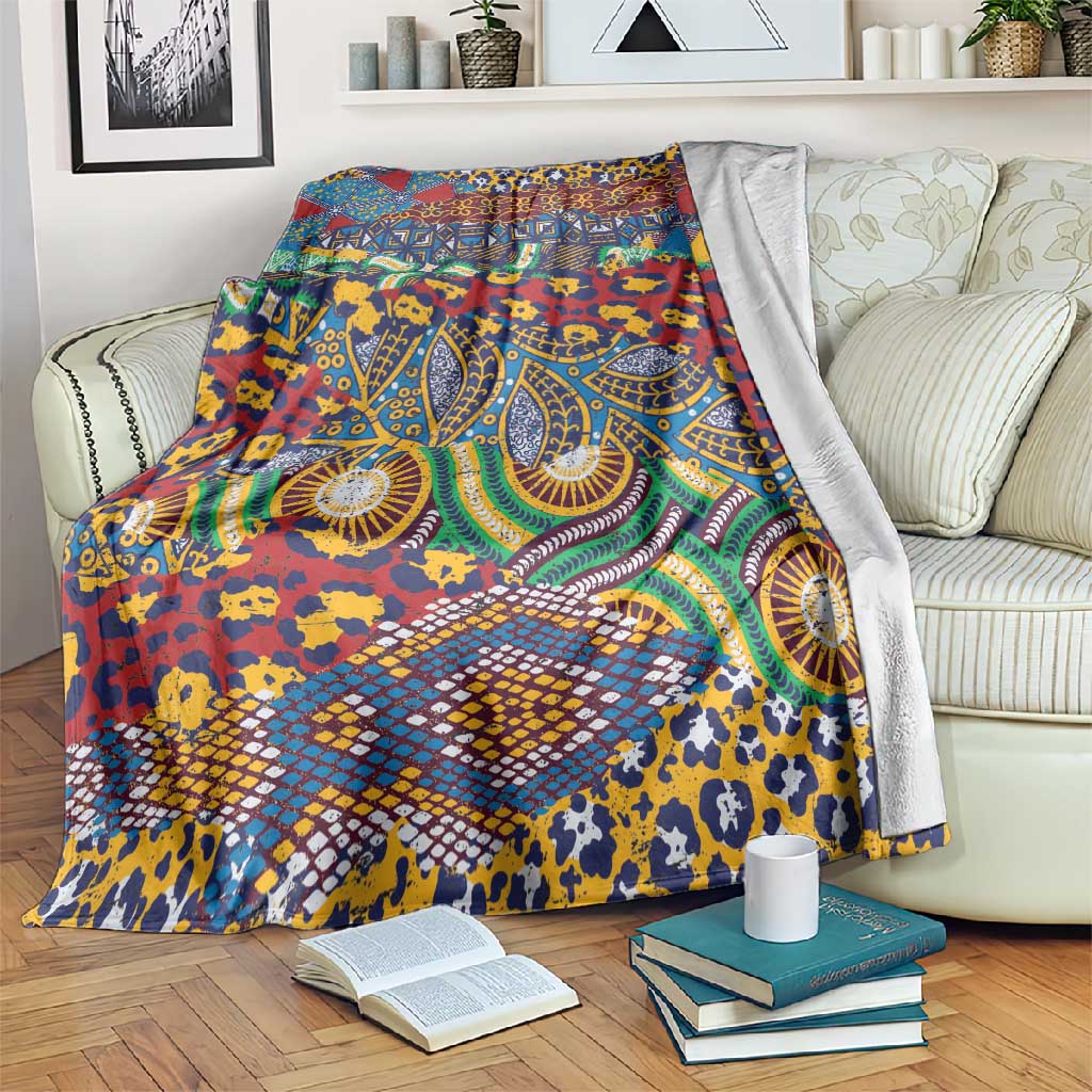 Traditional African Animal Skins Pattern Blanket LT9