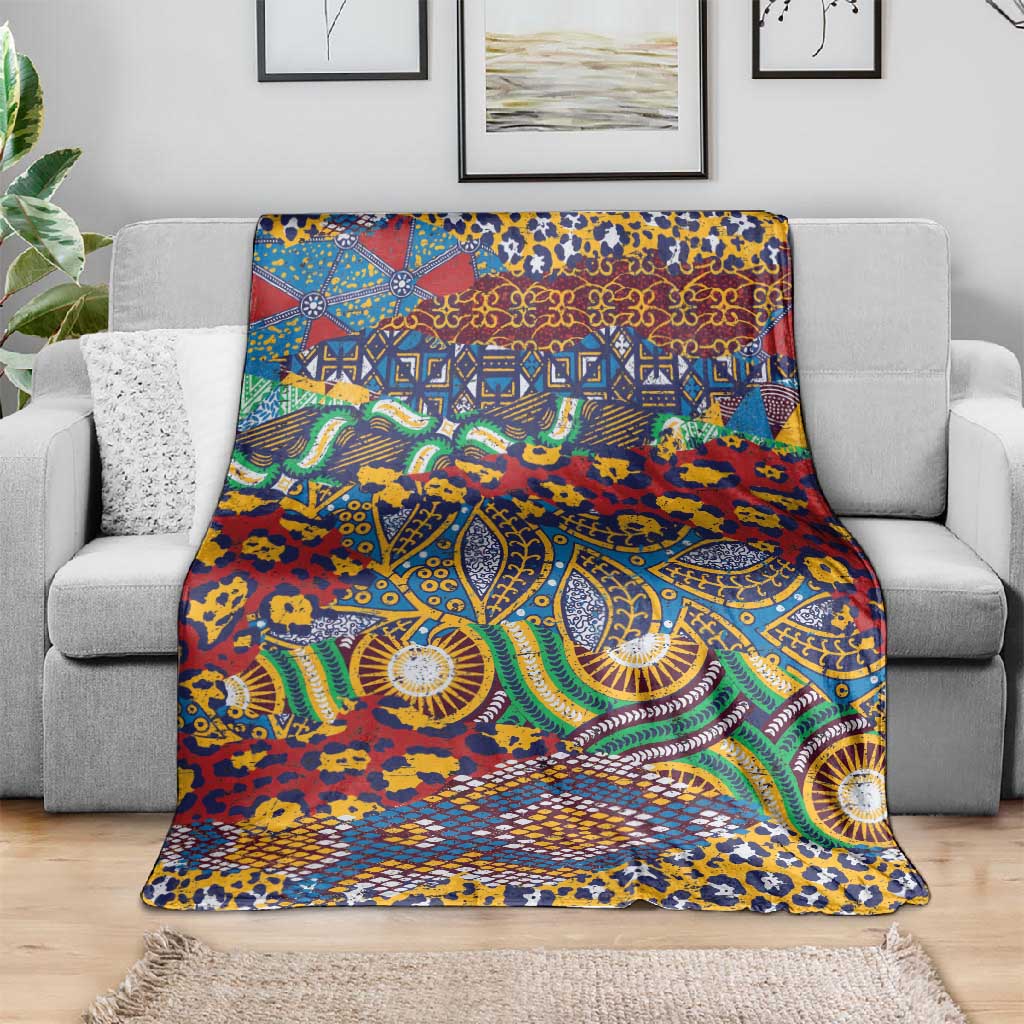 Traditional African Animal Skins Pattern Blanket LT9