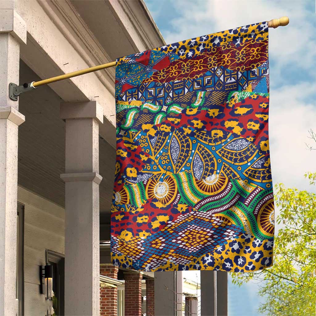 Traditional African Animal Skins Pattern Garden Flag LT9