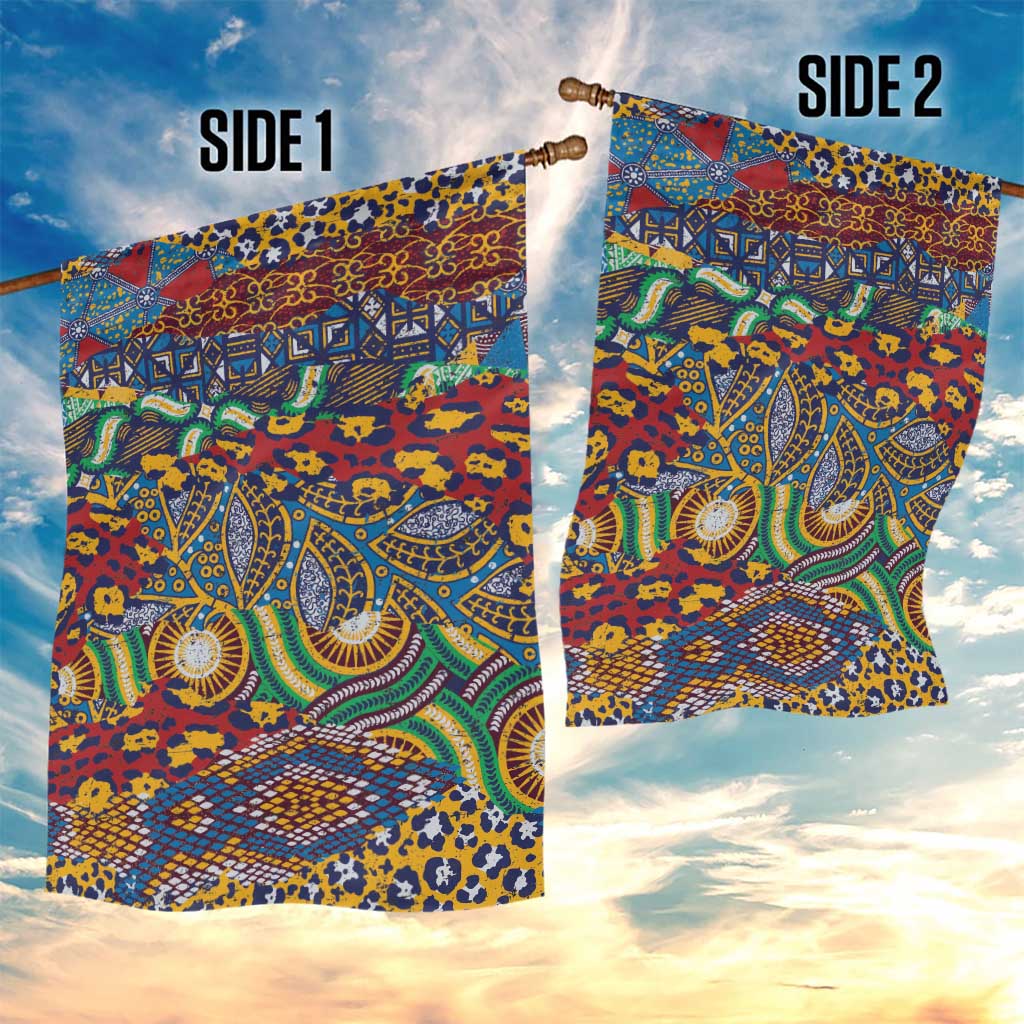 Traditional African Animal Skins Pattern Garden Flag LT9