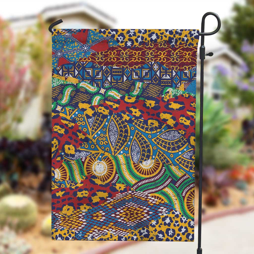 Traditional African Animal Skins Pattern Garden Flag LT9