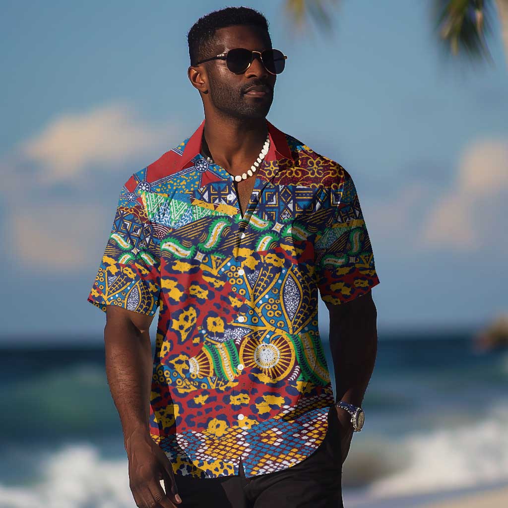 Traditional African Animal Skins Pattern Hawaiian Shirt LT9