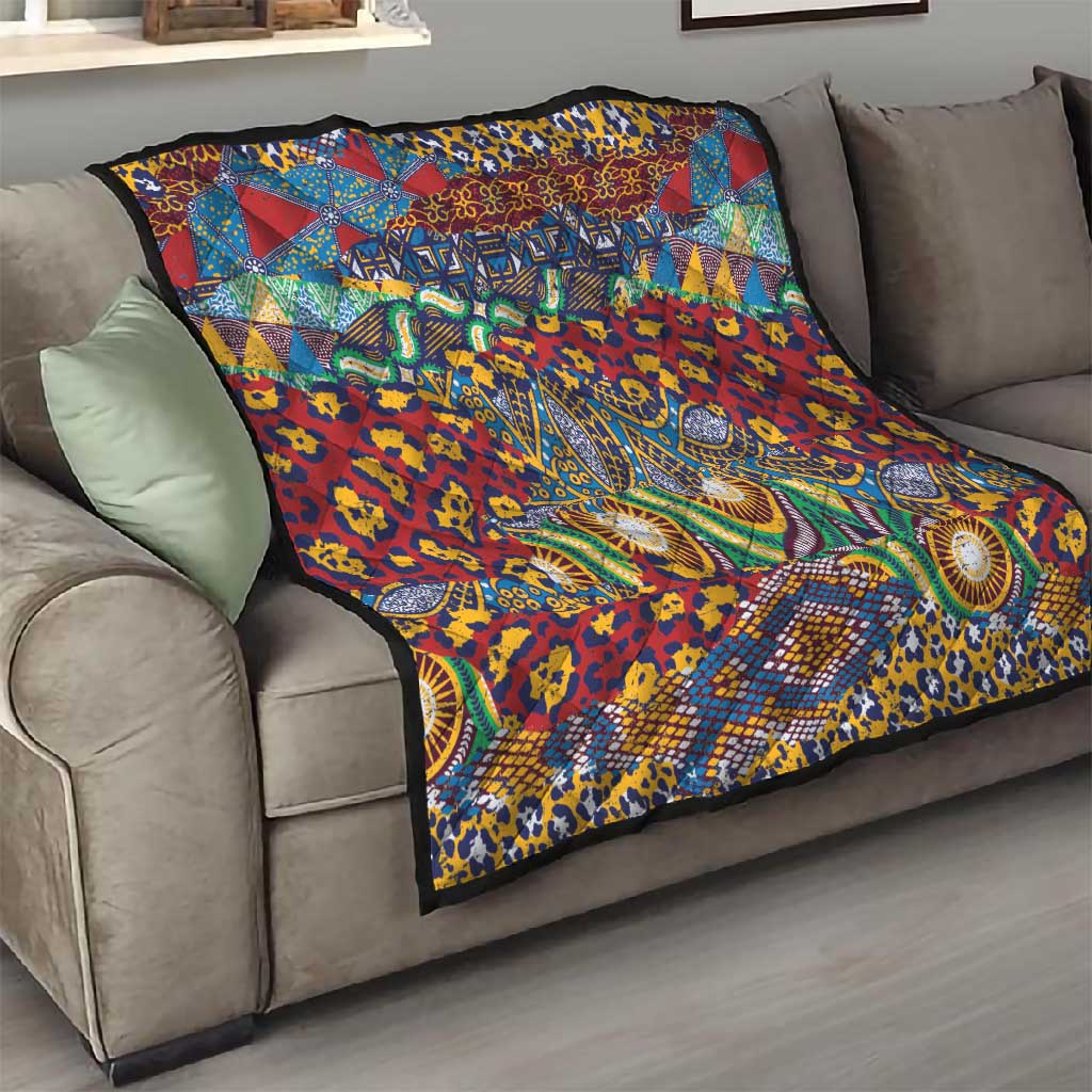 Traditional African Animal Skins Pattern Quilt LT9
