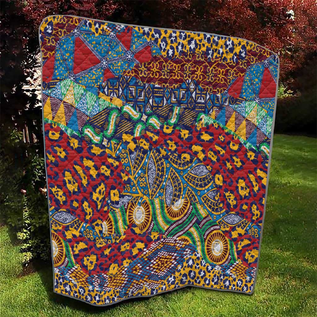 Traditional African Animal Skins Pattern Quilt LT9