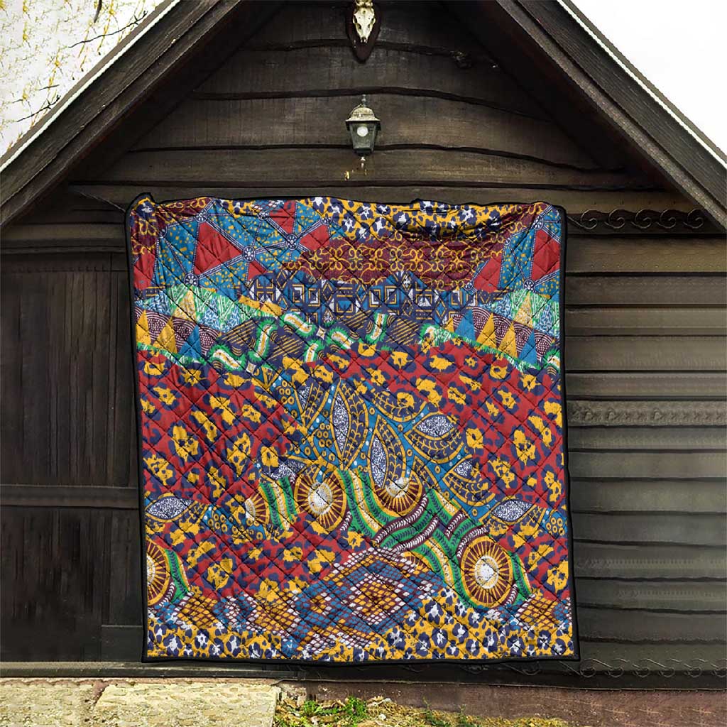 Traditional African Animal Skins Pattern Quilt LT9