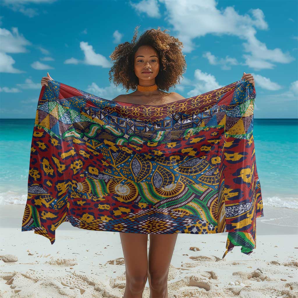 Traditional African Animal Skins Pattern Sarong LT9